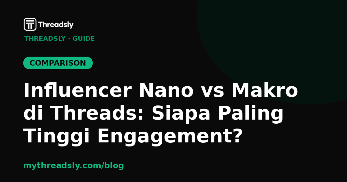 Influencer Nano vs Makro di Threads: Siapa Paling Tinggi Engagement?